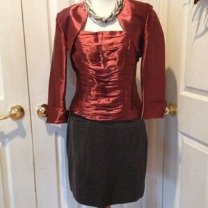 Ann Taylor Loft gray wool skirt